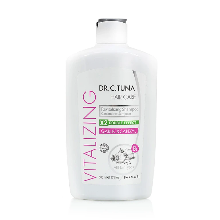 image of Dr.C. Tuna Vitalizing szampon do włosów czosnek+capixyl  500 ml