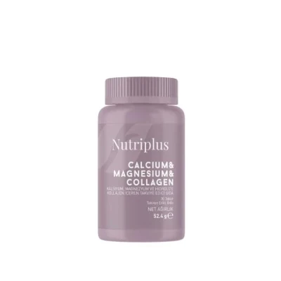 image of Nutriplus Wapń, magnez i kolagen w postaci tabletek