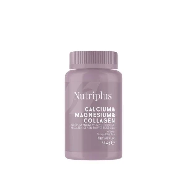 image of Nutriplus Wapń, magnez i kolagen w postaci tabletek