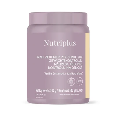 image of Nutriplus Posiłek zastępczy -szejk o smaku waniliowym  520 g