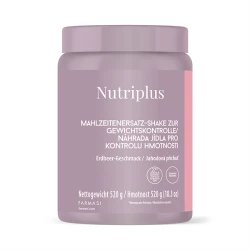 image of Nutriplus Posiłek zastępczy- szejk o smaku truskawkowym 520g