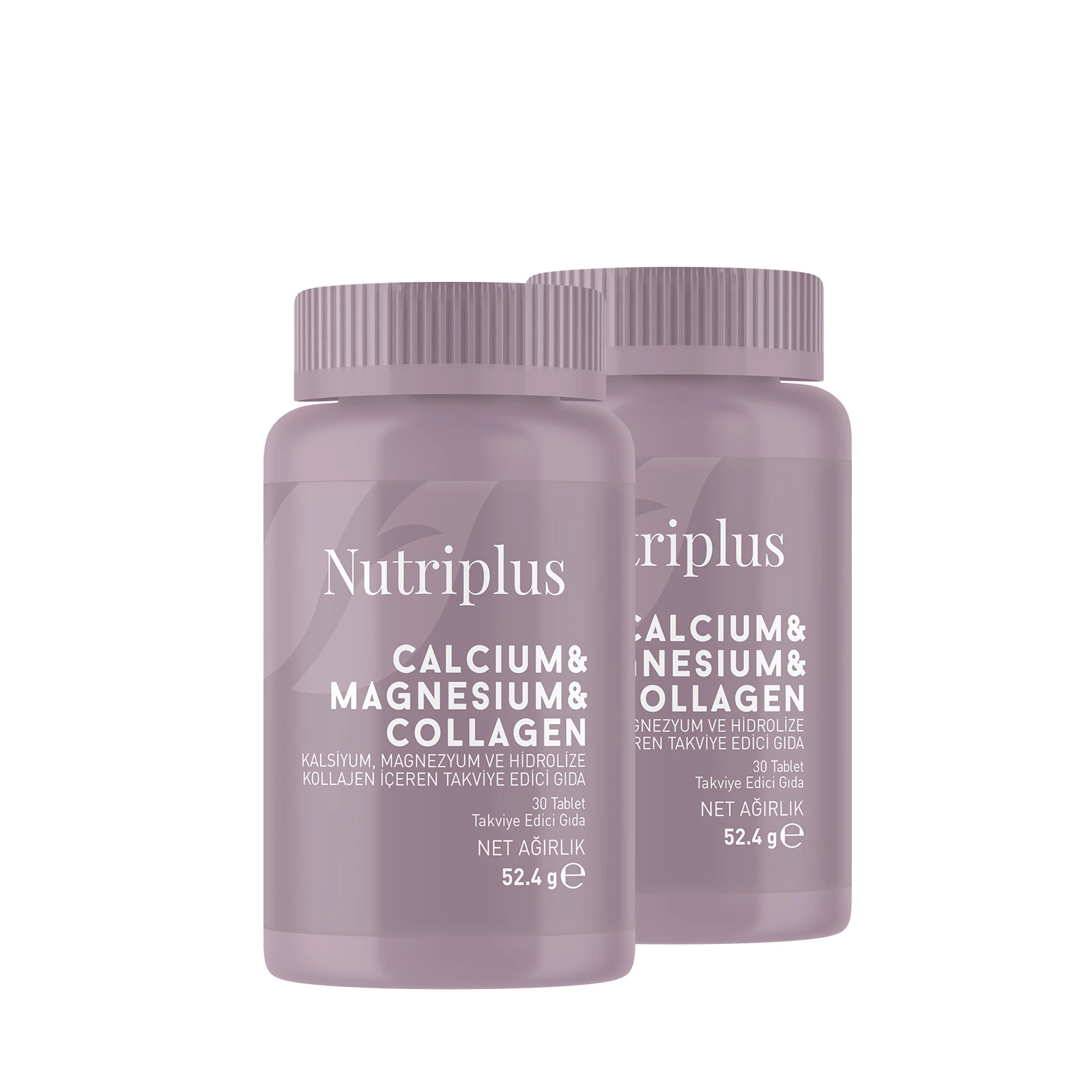 image of 2x Nutriplus Wapń, magnez i kolagen w postaci tabletek