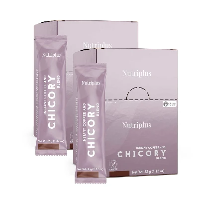 image of 2x Nutriplus  - Kawa instant z cykorii (16X 2g)