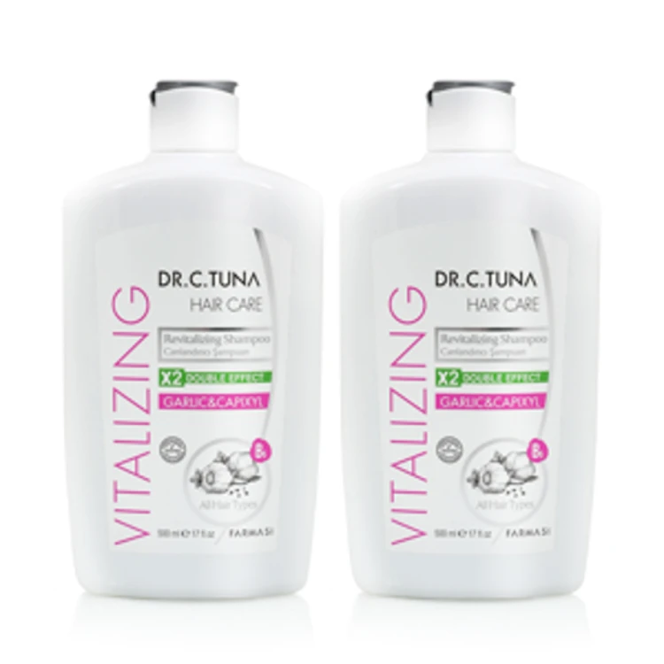 image of .2x Dr.C. Tuna Vitalizing szampon do włosów czosnek+capixyl  500 ml