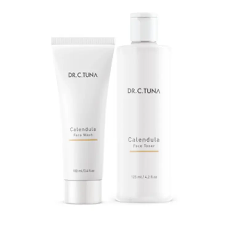 image of Dr. C. Tuna Calendula Żel do mycia twarzy 100ml + Tonik do twarzy Dr. C. Tuna Calendula 125ml