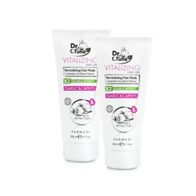 image of 2x Dr.C. Tuna Vitalizing maska ​​do włosów czosnek+capixyl 200 ml