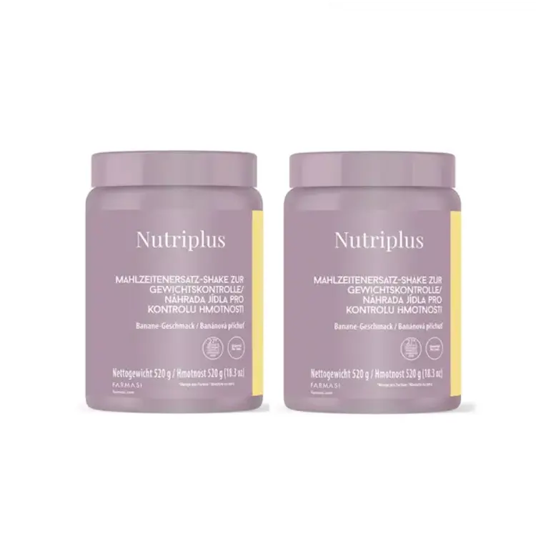 image of 2x Nutriplus Posiłek zastępczy -szejk o smaku bananowym  520 g